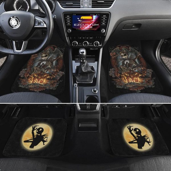the nightmare before christmas car accessories halloween car floor mats jack skellington on guitar dnbeh