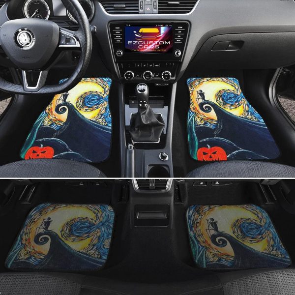the nightmare before christmas car accessories halloween car floor mats jack skellington sad o1qps