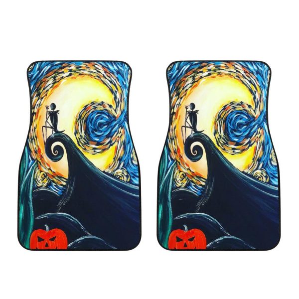 the nightmare before christmas car accessories halloween car floor mats jack skellington sad xcotg