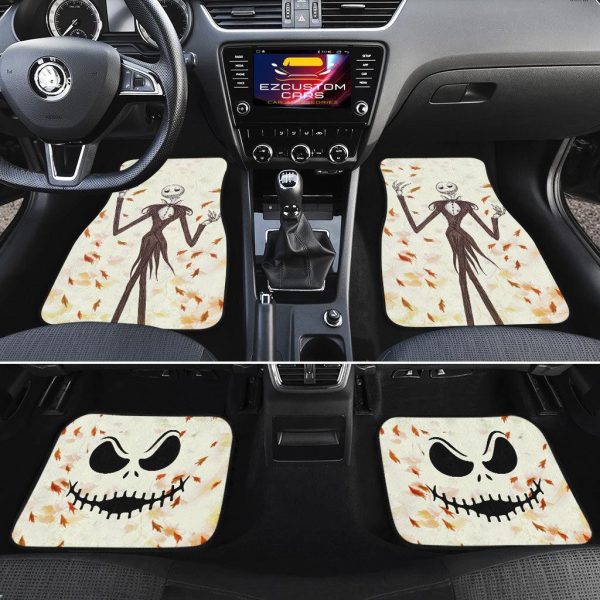 the nightmare before christmas car accessories halloween car floor mats leaf autumn jack skellington ujiuv
