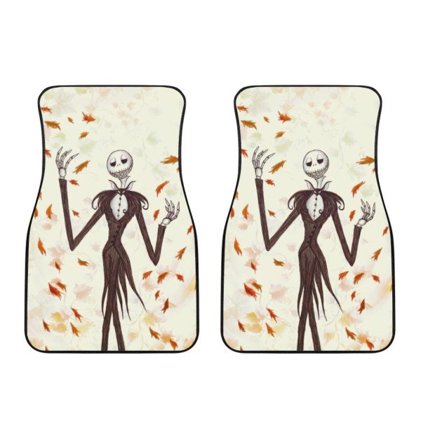 the nightmare before christmas car accessories halloween car floor mats leaf autumn jack skellington xrum1