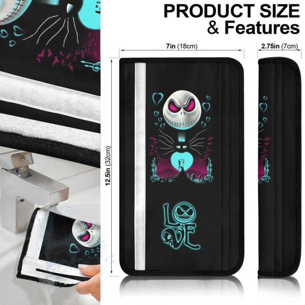 the nightmare before christmas car accessories halloween seat belt covers love jack kellington inelv