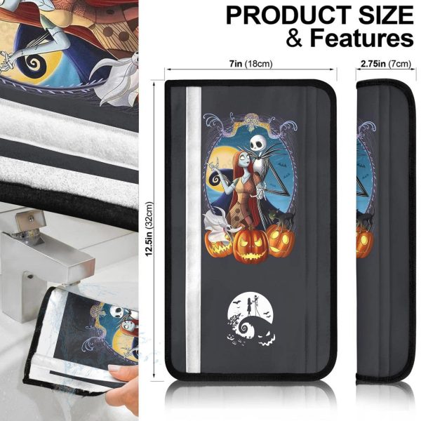 the nightmare before christmas car accessories halloween seat belt coversjack s kellington and sally fgrel
