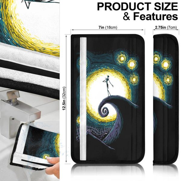 the nightmare before christmas car accessories halloween seat belt coversjack s kellington art 3hzkn