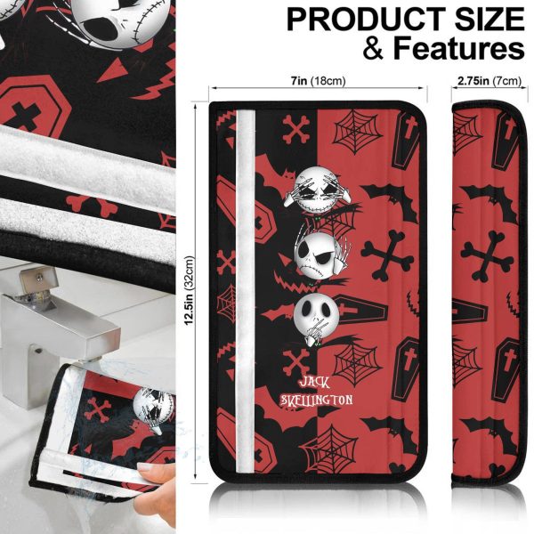 the nightmare before christmas car accessories halloween seat belt coversjack s kellington head g1dkd