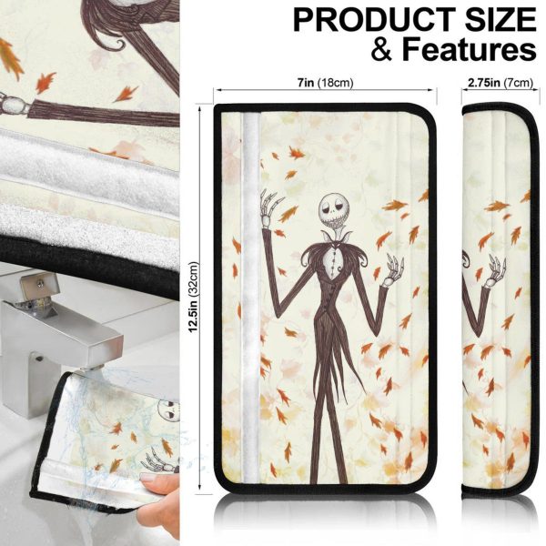the nightmare before christmas car accessories halloween seat belt coversleaf autumn jack s kellington ik4oj