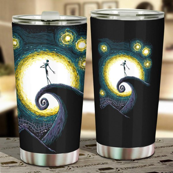 The Nightmare Before Christmas Tumbler Halloween Cup Car Accessories Love Jack Skellington