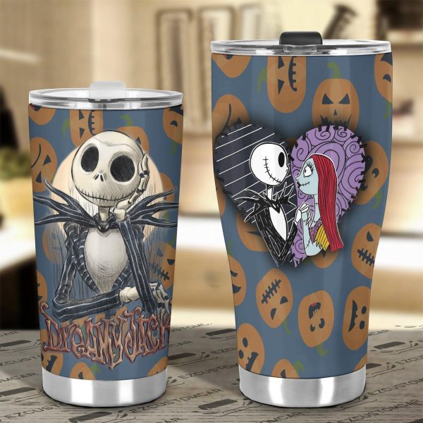 the nightmare before christmas tumbler halloween cup car accessories jack skellington happy j4sj5