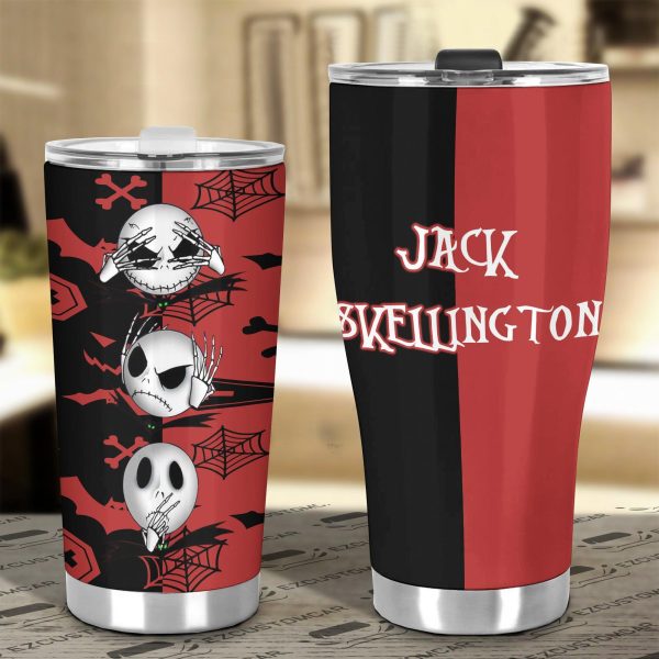 the nightmare before christmas tumbler halloween cup car accessories jack skellington head 9w4bj