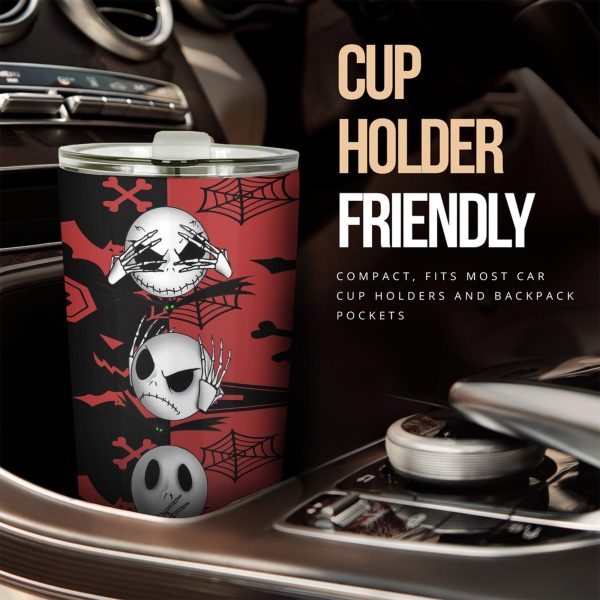 The Nightmare Before Christmas Tumbler Halloween Cup Car Accessories Jack Skellington Head