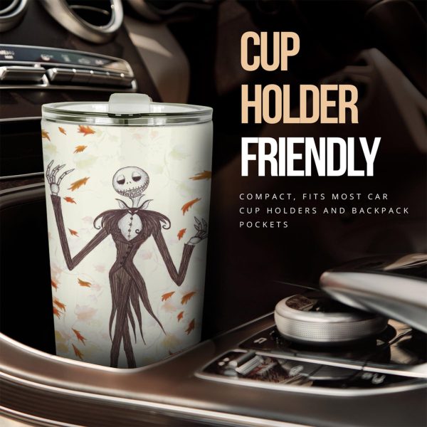 the nightmare before christmas tumbler halloween cup car accessories leaf autumn jack skellington sapvd