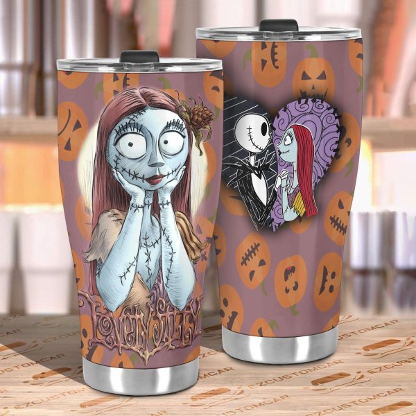 the nightmare before christmas tumbler halloween cup car accessories sally happy c98va