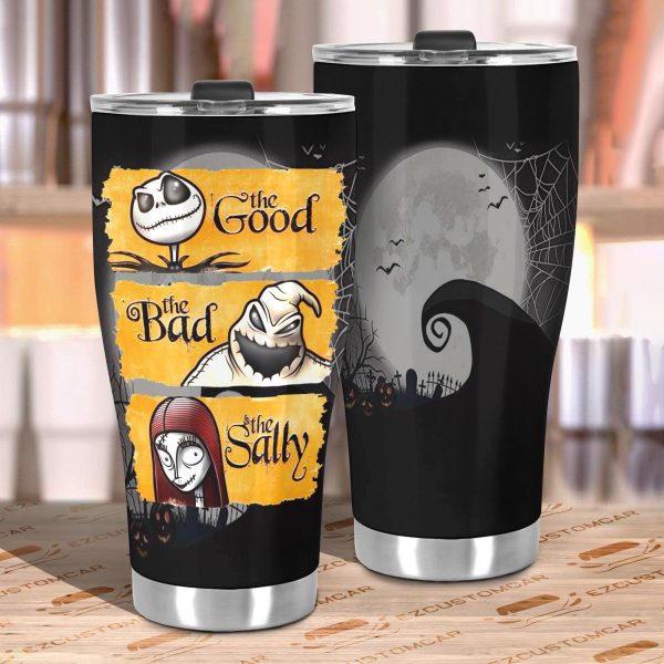 the nightmare before christmas tumbler halloween cup car accessoriesthe good the bad and the sally lst2l