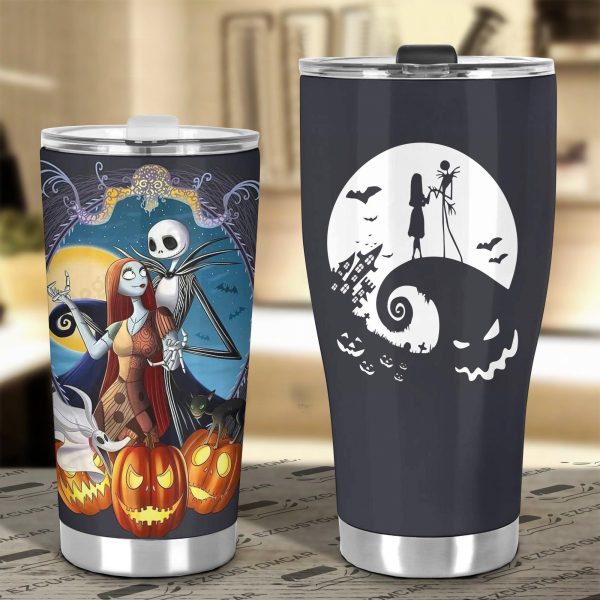the nightmare before christmas tumbler jack skellington and sally 7ajif