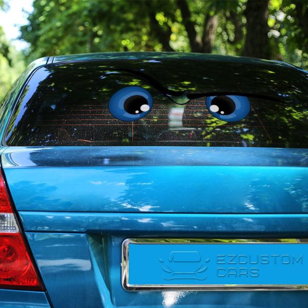 the rock eyes cartoon custom car sticker 2izbu