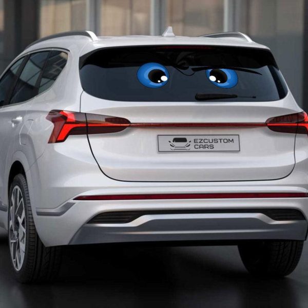 the rock eyes cartoon custom car sticker 6iq04