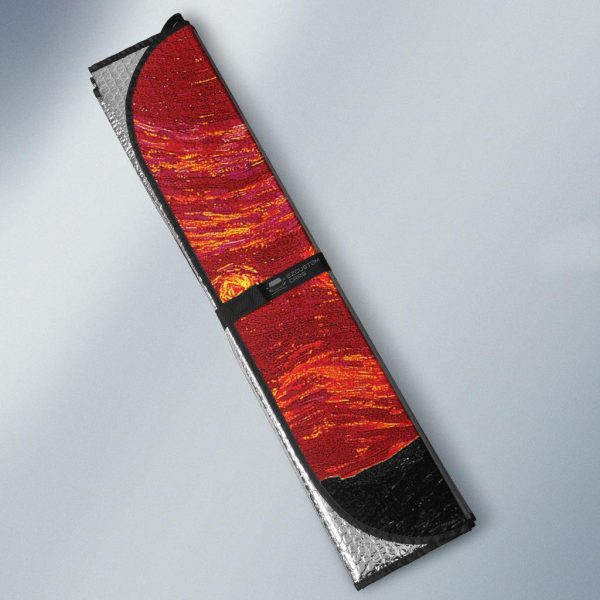 the starry night red car sun shade pv9ge