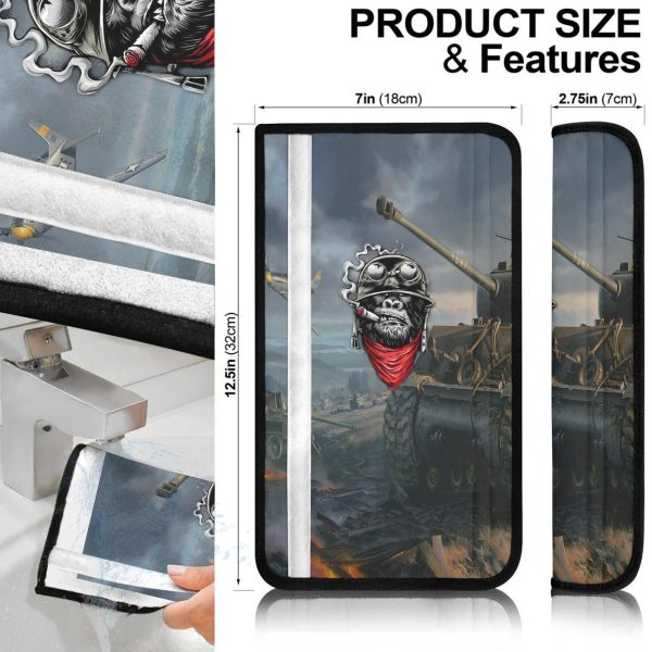 the war monkey seat belt covers custom animal car accessories efeuh