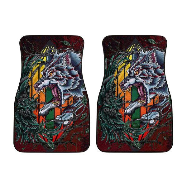 the wolf and the crow car floor mats azicj