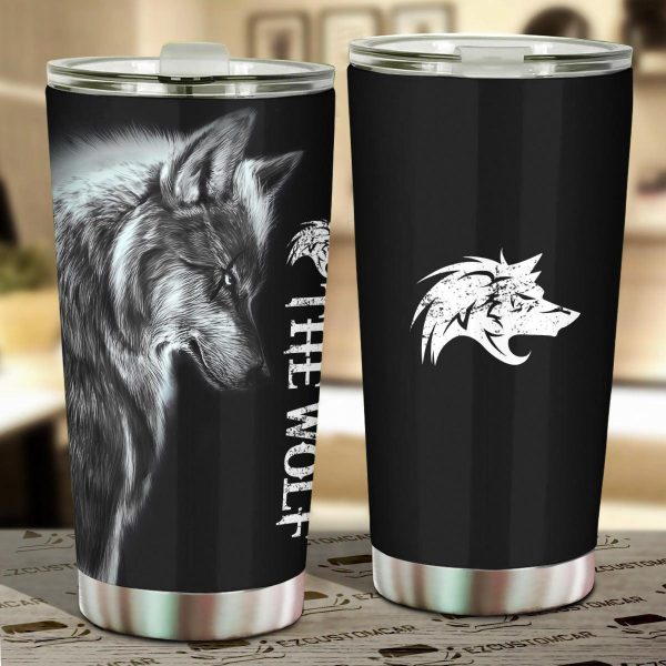 Electric Wolf Car Tumbler Cup Custom Animal Car Accessories