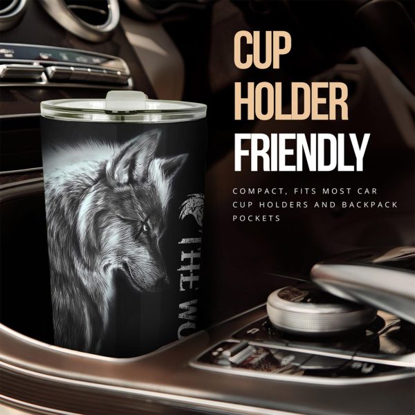 the wolf car tumbler cup custom animal car accessories ybye4