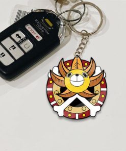 Thousand Sunny Symbols Keychains Custom One Piece Anime Car Accessories