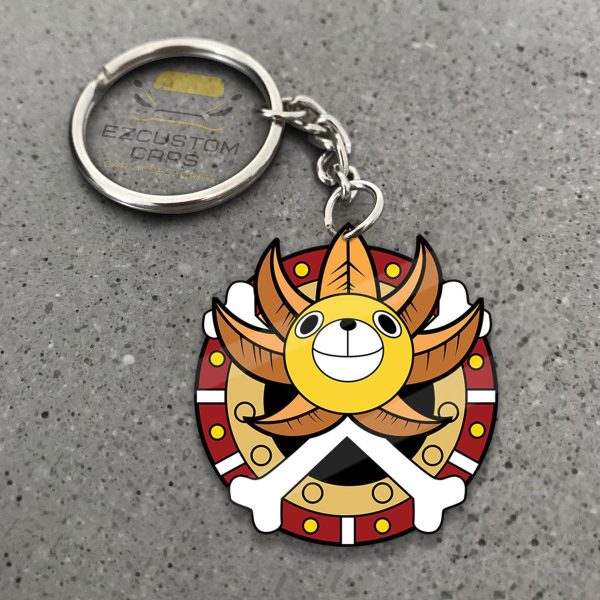 Thousand Sunny Symbols Keychains Custom One Piece Anime Car Accessories Thousand Sunny Symbols Keychains Custom One Piece Anime Car Accessories