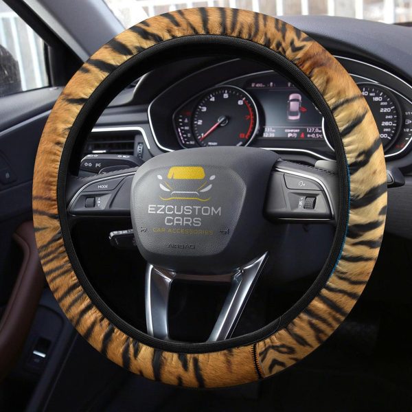 tiger skin anime steering wheel cover custom animal car accessories lpbls