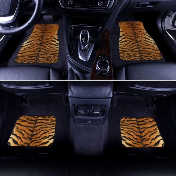 Tiger Skin Pattern Car Floor Mats
