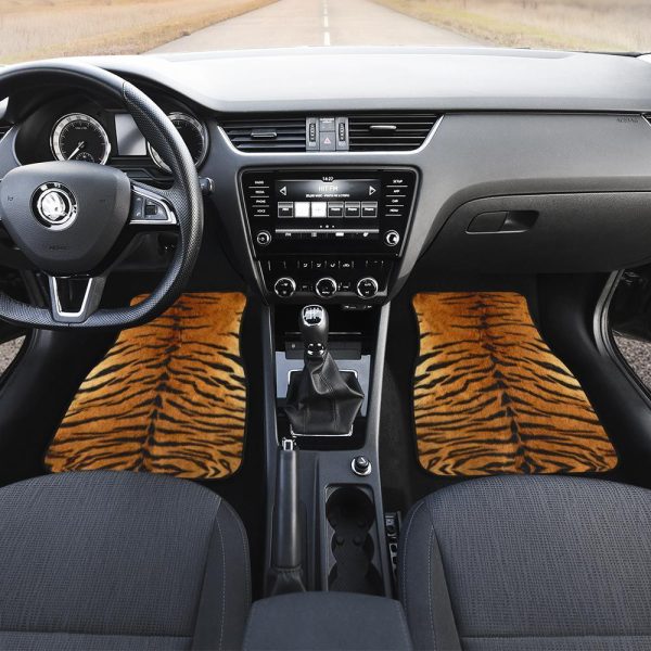 Tiger Skin Pattern Car Floor Mats