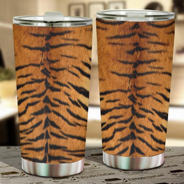 Zebra Skin Stainless Steel Tumbler Custom Animal Car Accessories