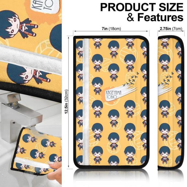 tobio kageyama seat belt covers 3gm6r
