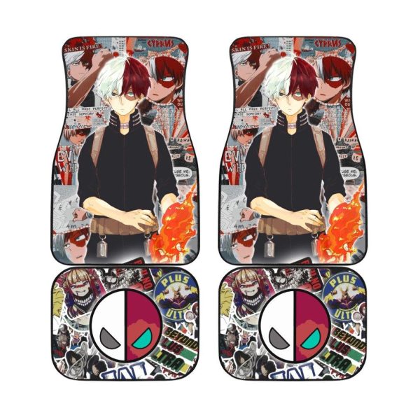 Todoroki My Hero Academia Manga Car Floor Mats