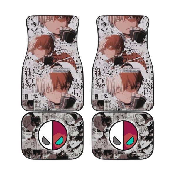 Todoroki My Hero Academia Manga Car Floor Mats