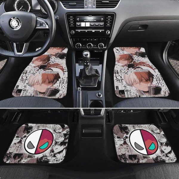 todoroki manga cool car floor mats anime my hero academia ifvbd