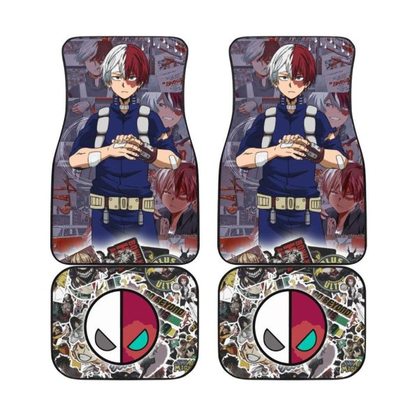 Todoroki My Hero Academia Manga Car Floor Mats Todoroki My Hero Academia Manga Car Floor Mats