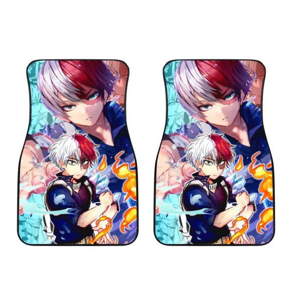 todoroki shoto my hero academia car floor mats vanzy