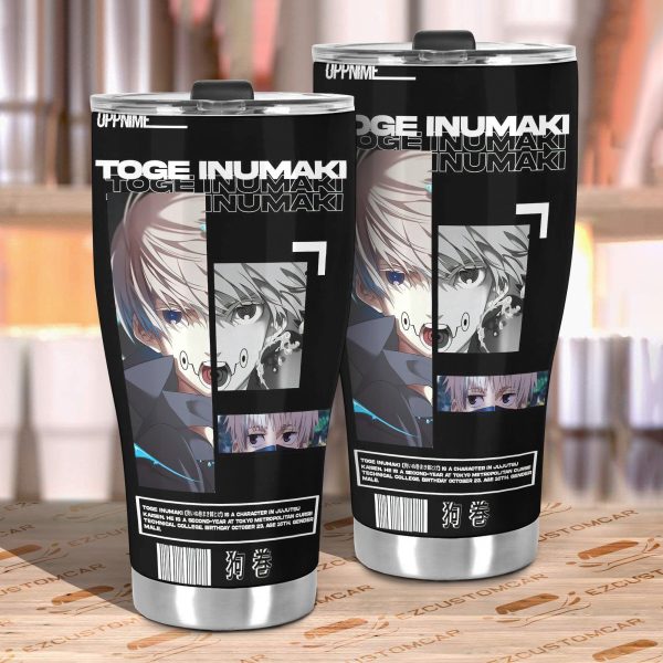 toge inumaki car tumblers cup custom jujutsu kaisen anime car accessories pdp7p