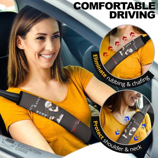 Tokyo Ghoul Car Accessories Anime Seat Belt Covers Ken Kaneki