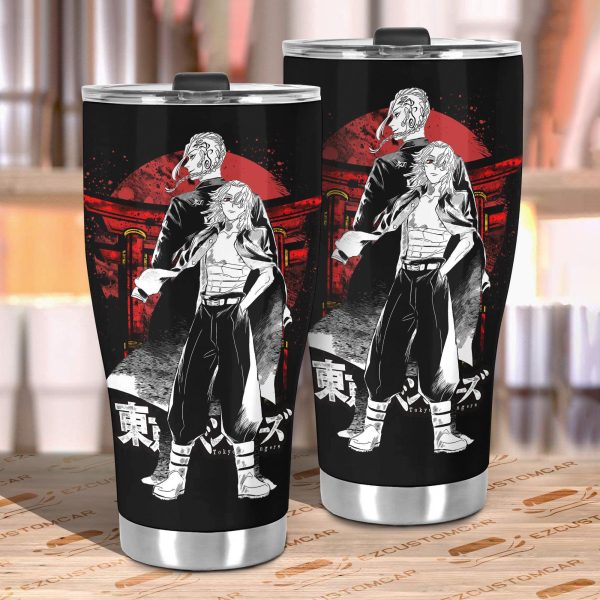 tokyo revenger car tumbler cup custom draken and mickey anime car accessories zrslh