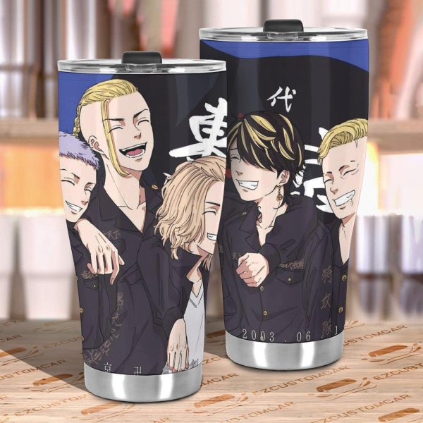 tokyo revenger manji gang car tumbler cup custom car accessories mmjdw