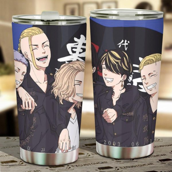 Tokyo Revenger Manji Gang Anime Car Tumbler Cup Custom Car Accessories