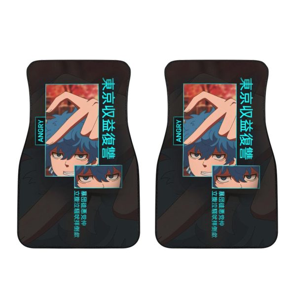 Tokyo Revengers Smailey Anime Car Floor Mats Custom Car Accessories