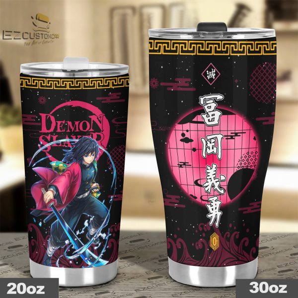 tomioka giyu travel mug ideal tumbler for your demon slayer collections vrzcx