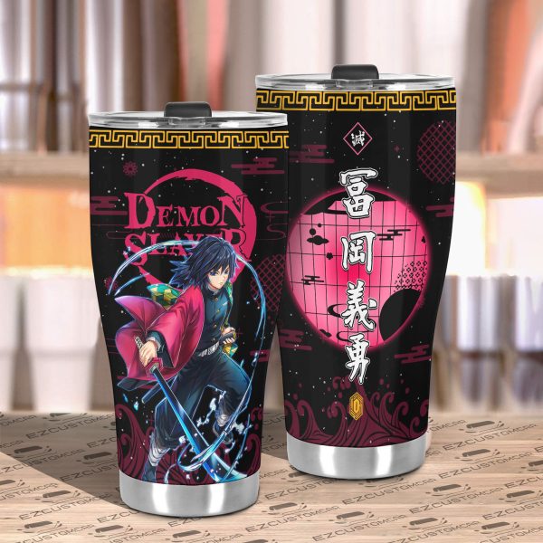 tomioka giyu travel mug ideal tumbler for your demon slayer collections yramy
