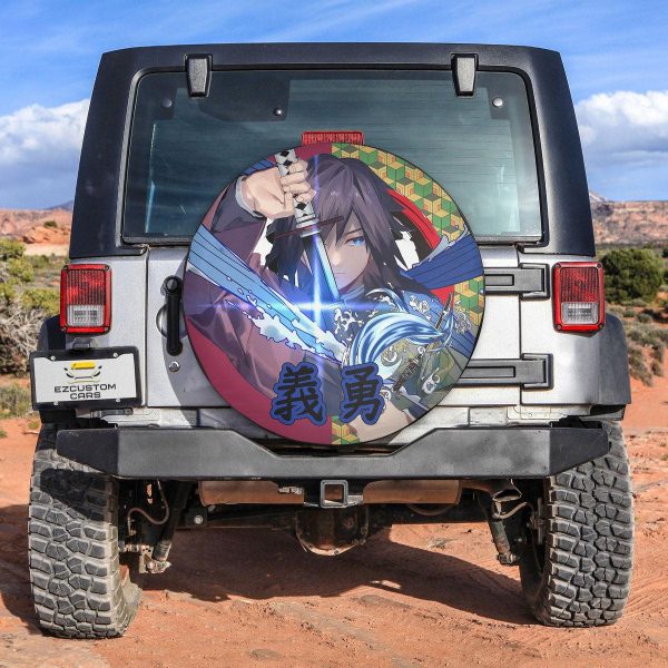 Tomioka Giyuu Spare Tire Cover Demon Slayer Anime Custom Car Accessories