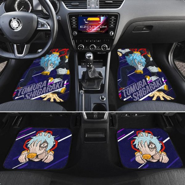 tomura shigaraki car floor mats custom my hero academia anime car accessories pteae