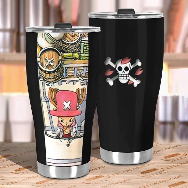 tony tony chopper car tumbler cup one piece anime car accessories glhgg