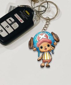 tony tony chopper keychains custom one piece anime car accessories 8axls