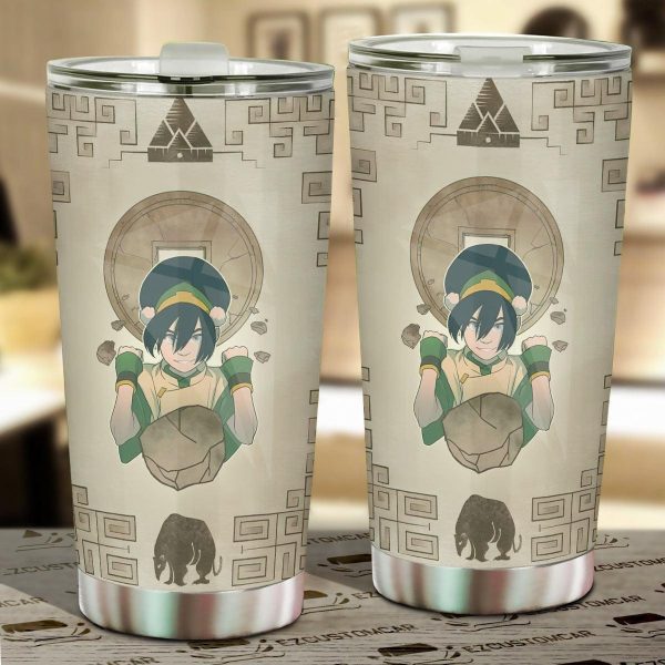 Toph Beifong Car Tumbler Cup Custom Avatar Anime Car Accessories